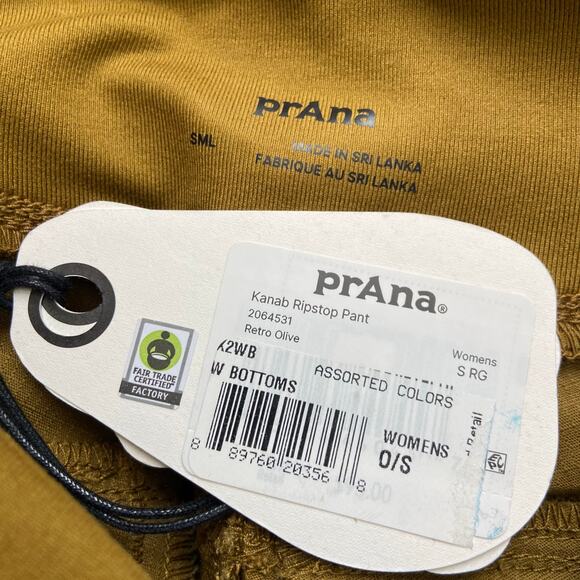 Prana Kanab Ripstop Pant Women's S Retro Olive Standard Fit Jogger Mid Rise - Picture 6 of 12